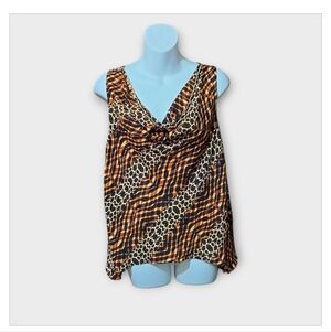 NWT BOLD elements Women's Vibrant Snake Stripe Tank Blouse ~sz S